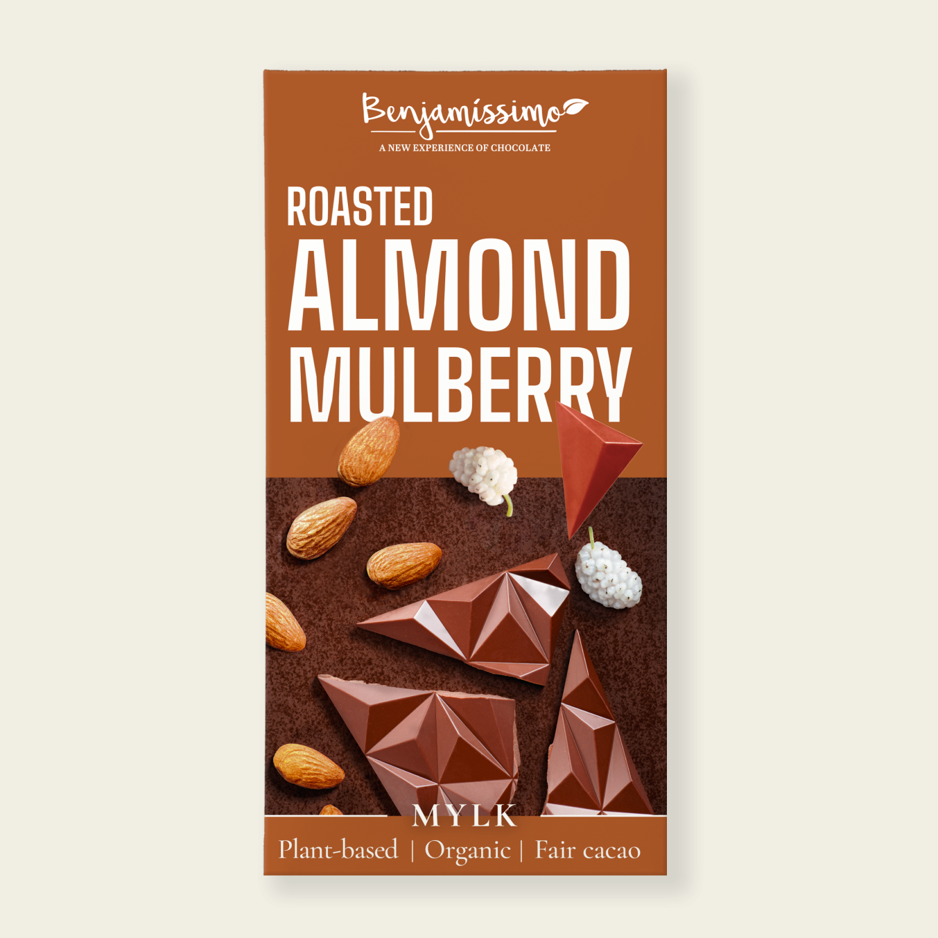 Benjamissimo Roasted Almond Mulberry шоколад 60 гр