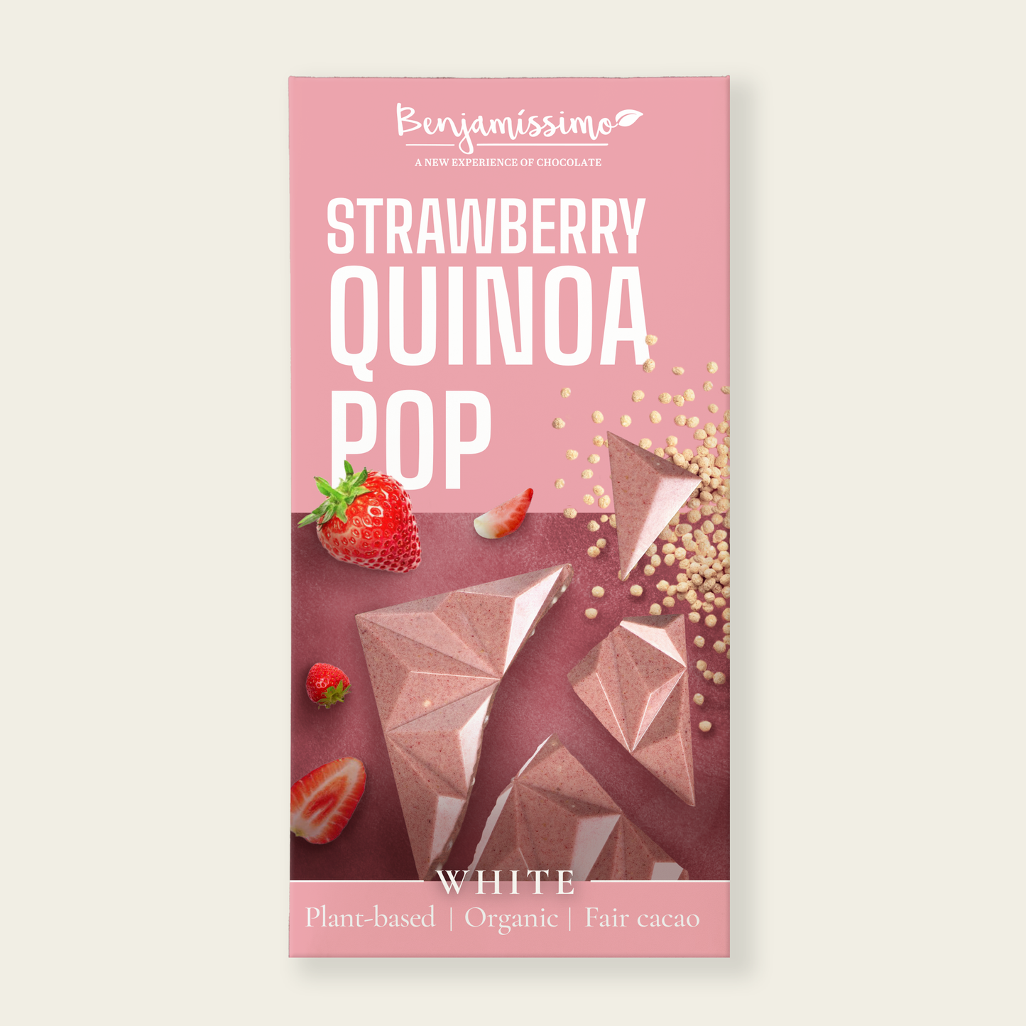 Benjamissimo Strawberry Quinoa chocolate 60 g