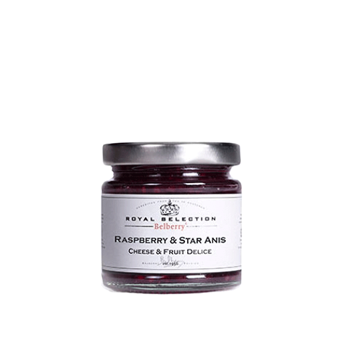 Belberry Fruit and Cheese Preserve, Raspberry and Star Anise, 130g