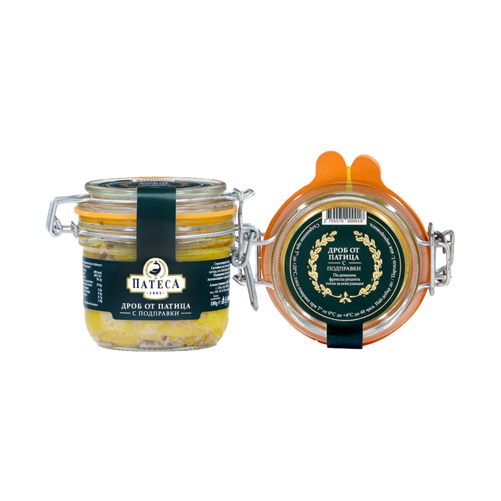 Duck liver pâté, Patessa 180 g.