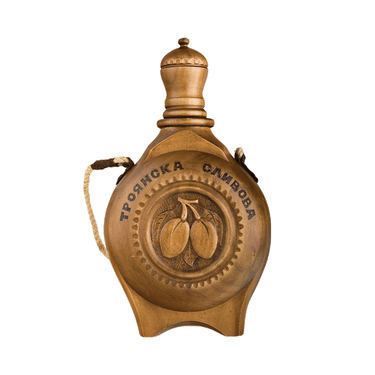 Wooden Flask Old Plum Brandy 7-year-old, Vinprom Troyan 0.5