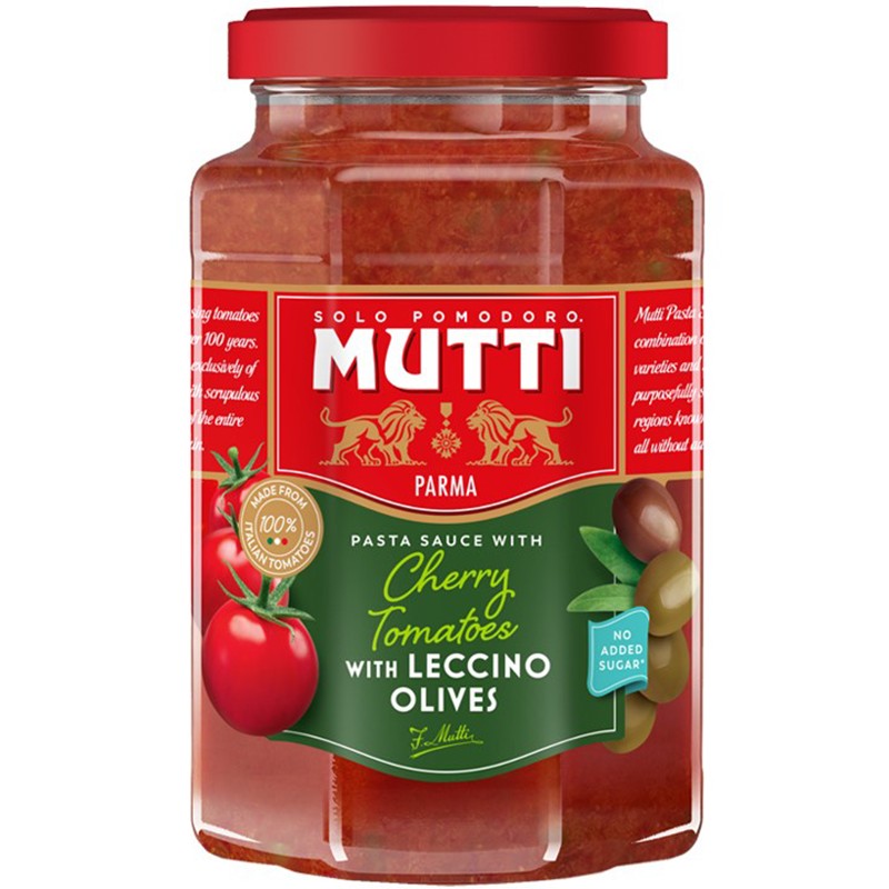 Mutti Tomato Sauce (jar) with Olives 400g