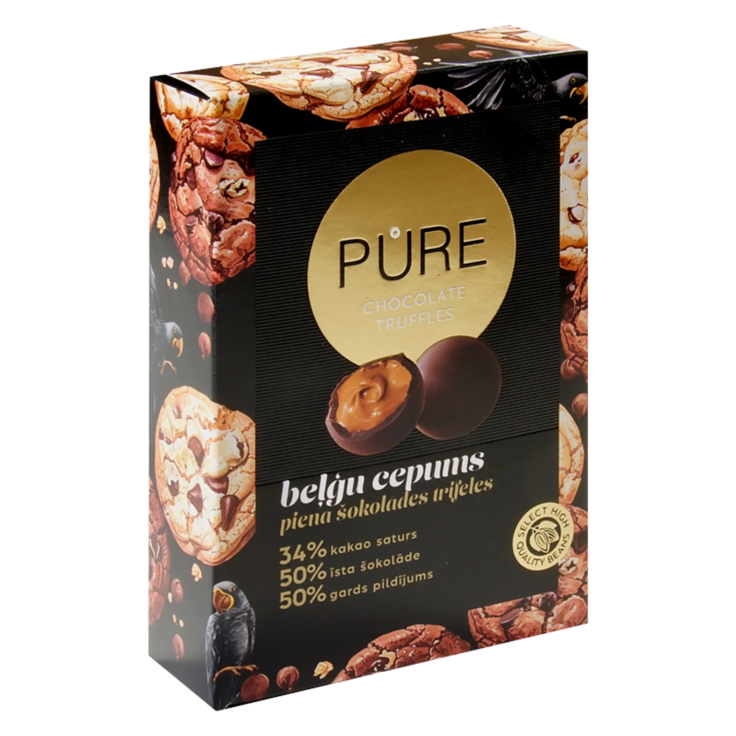 Pure Трюфели с пълнеж от белгийски бисквити, 148 гр