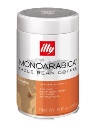 Illy Monoagarbica Ethiopia - кафе на зърна - 0,250кг